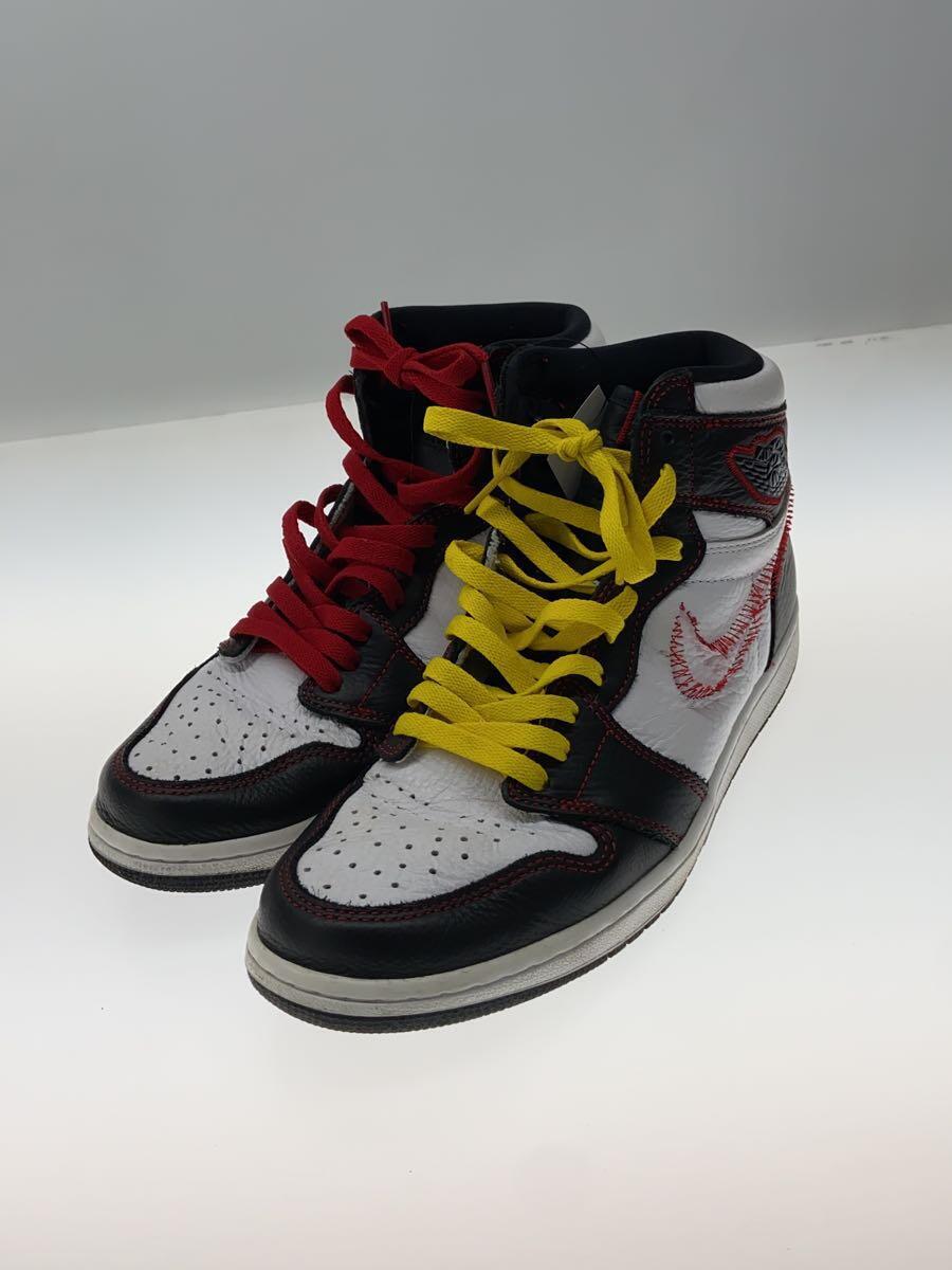 NIKE◆AIR JORDAN 1 HIGH OG DEFIANT/エアジョーダンハイディファイアント/ブラック/27cm_画像2