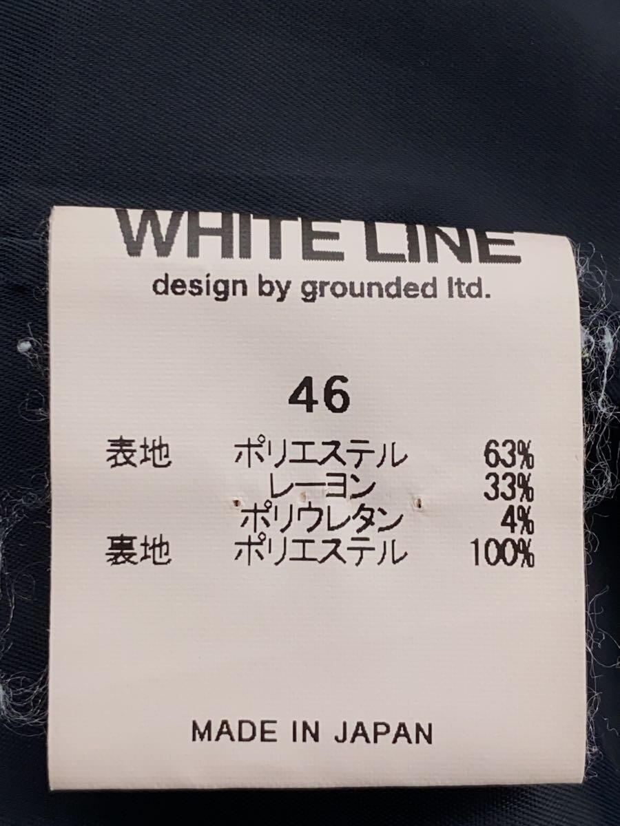 WHITE LINE◆セットアップ/46/ウール/BLK/無地の画像4