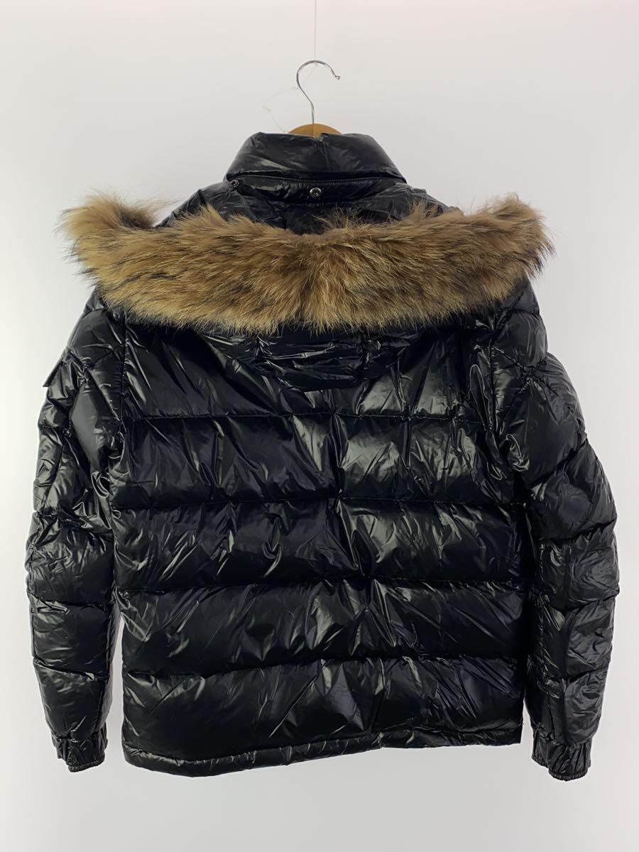 MONCLER◆ダウンジャケット/0/ナイロン/BLK_画像2