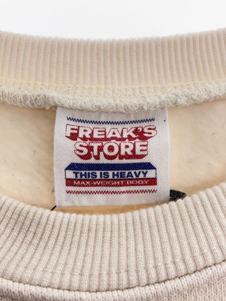 FREAK’S STORE◆スウェット/FREE/コットン/WHT/無地/203-3218_画像3