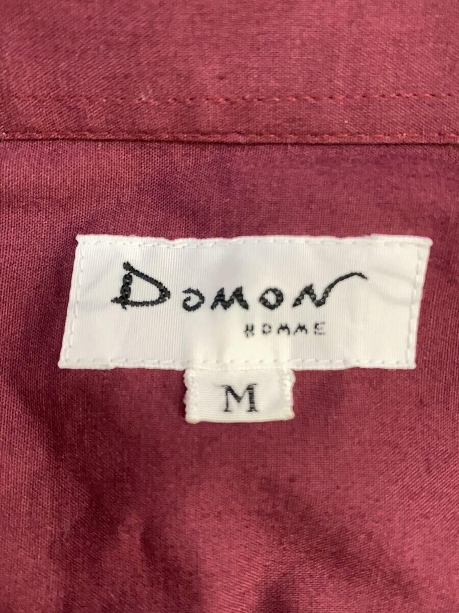 DOMMON HOMME/長袖シャツ/M/コットン/BRD/無地//_画像3