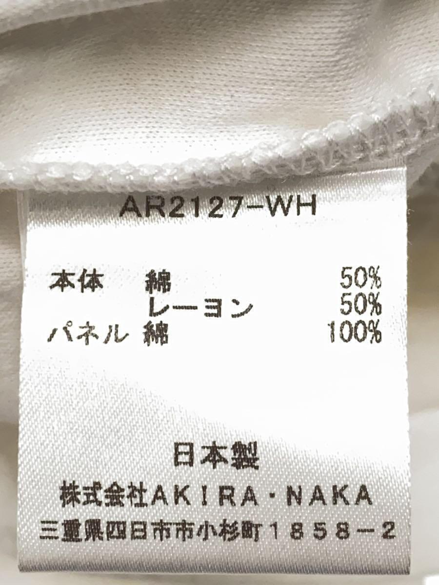 AKIRA NAKA◆半袖ブラウス/2/コットンホワイトT/無地/ar2127-wh//_画像4