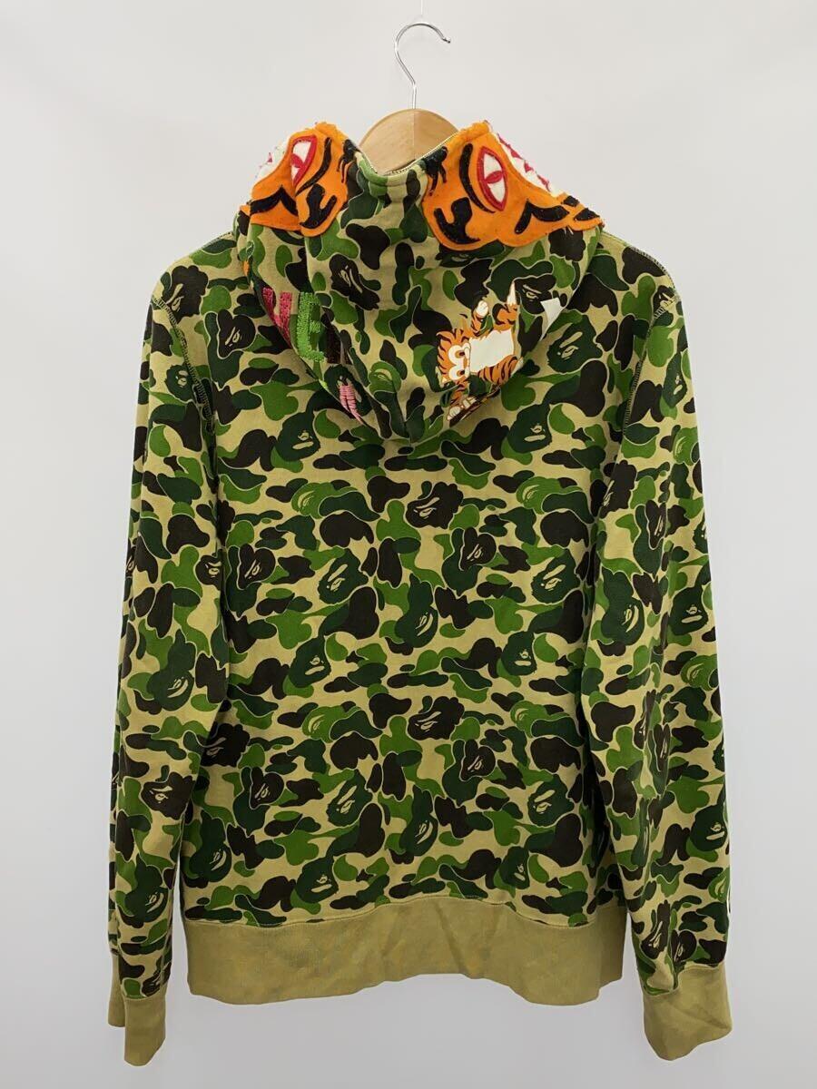 A BATHING APE◆ジップパーカー/L/コットン/KHK/カモフラ/001ZPG301013X_画像2