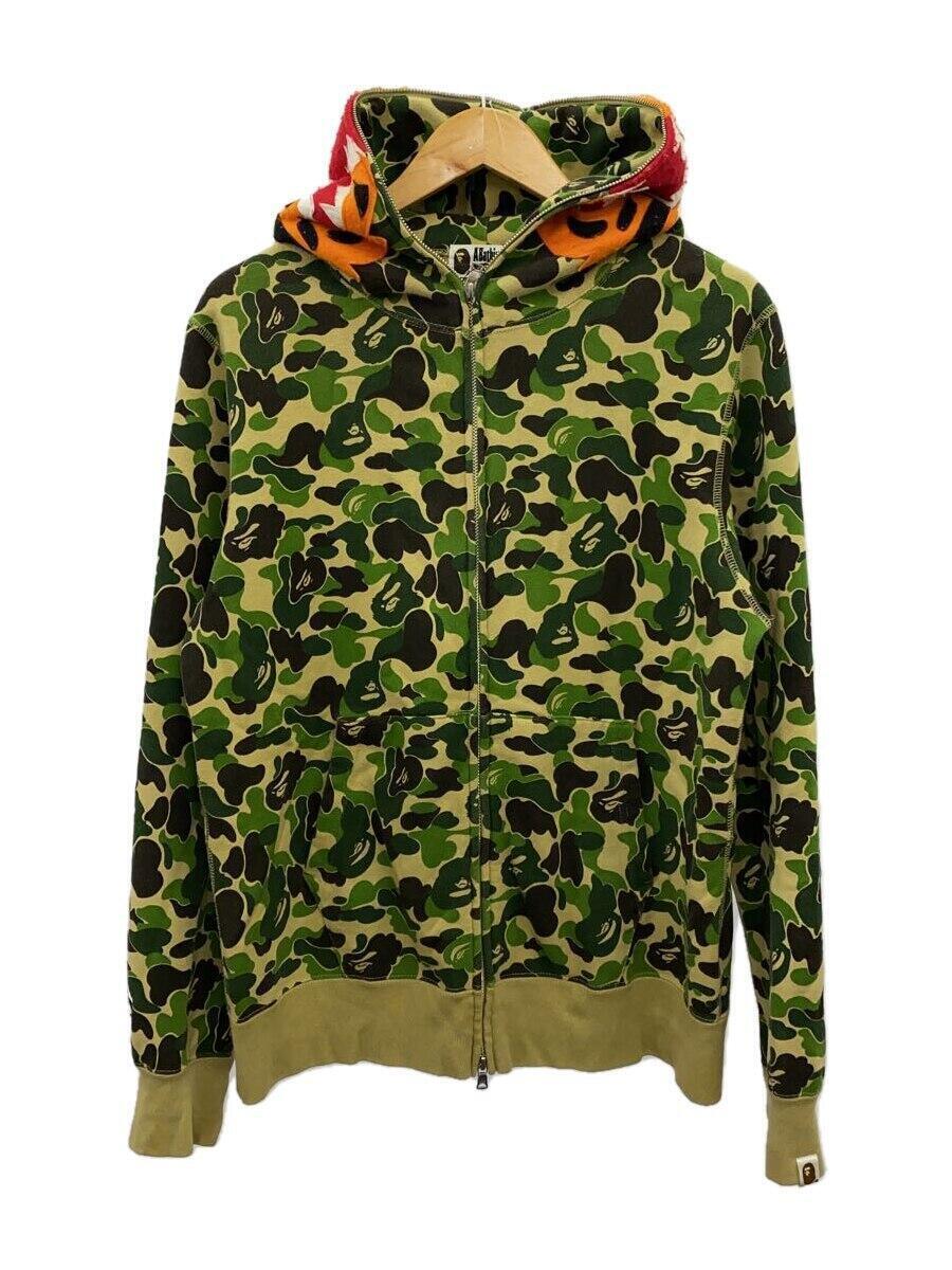 A BATHING APE◆ジップパーカー/L/コットン/KHK/カモフラ/001ZPG301013X_画像1