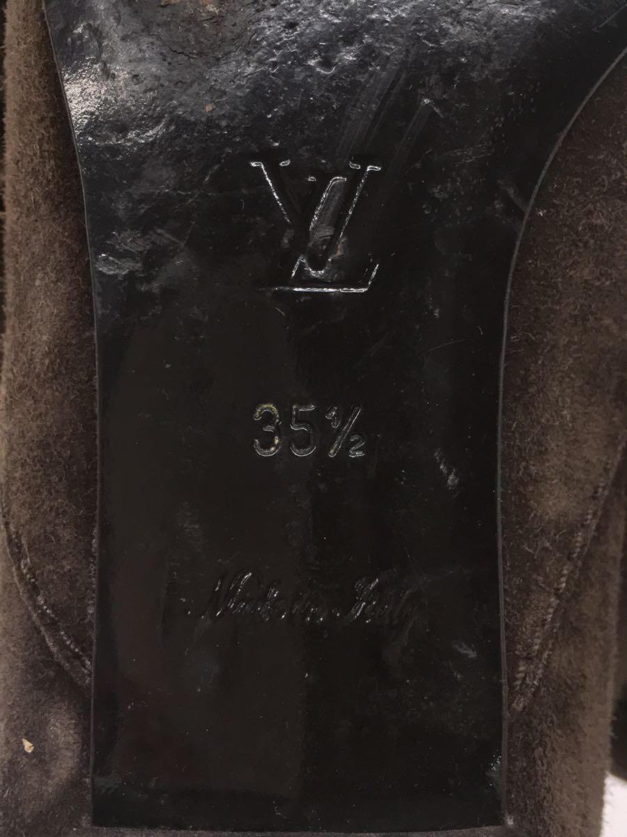 LOUIS VUITTON◆フリンジロングブーツ/35.5/BRW/スウェード/NL0078/ルイヴィトン//_画像5