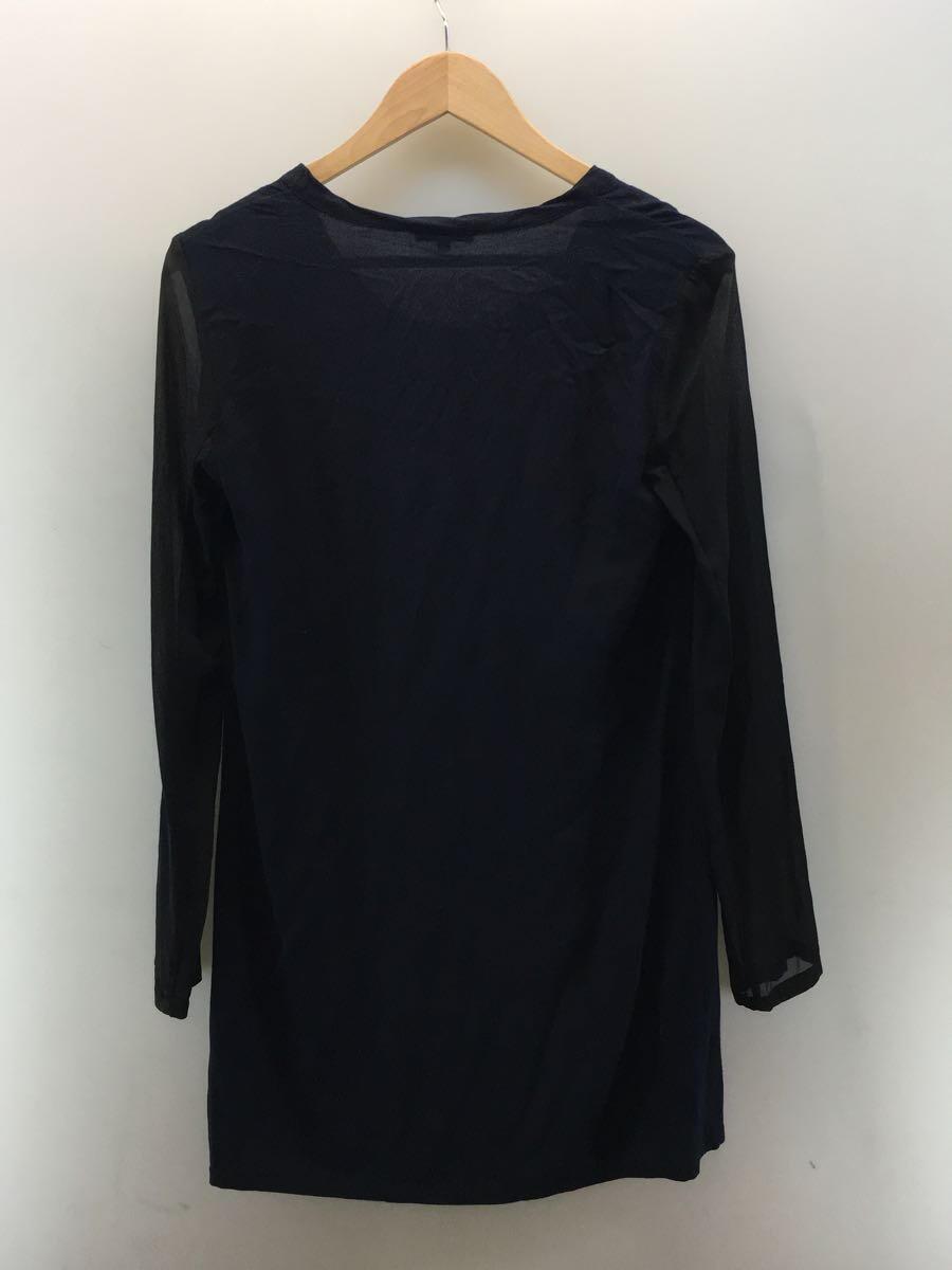 ANN DEMEULEMEESTER* long sleeve T shirt /36/ rayon /NVY/ plain /21-31-551007//