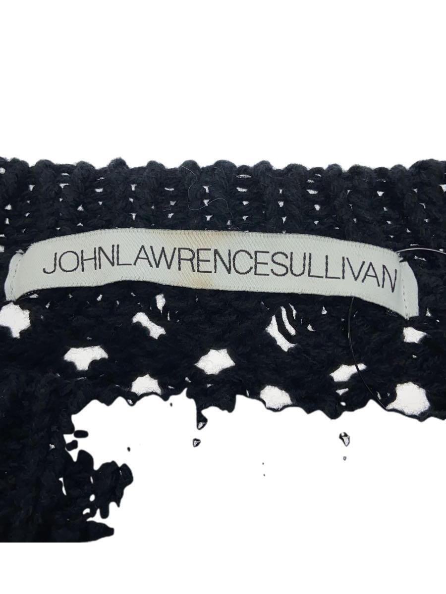 JOHN LAWRENCE SULLIVAN◆CABLE KNIT SWEATER/セーター(厚手)/L/コットン/BLK/4A002-0122-41//_画像3