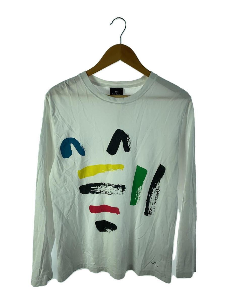 Paul Smith◆長袖Tシャツ/M/コットン/ホワイト/PY-DW-72026_画像1