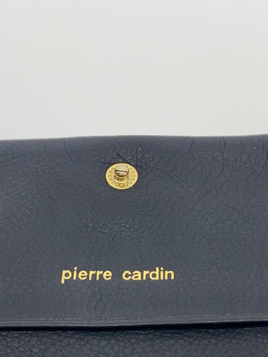 pierre cardin◆長財布/レザー/BLK/無地/レディース_画像5