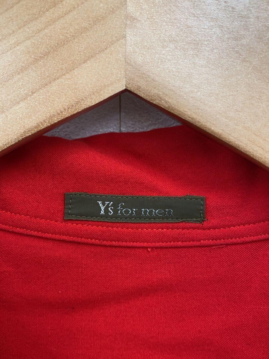Y’s for men◆90s/開襟/長袖シャツ/-/レーヨン/RED_画像3