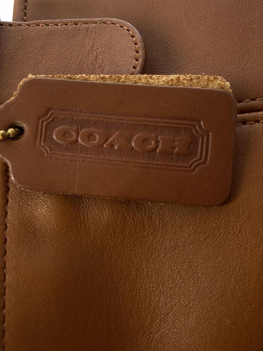 COACH◆OLD/ハンドバッグ/レザー/BRW/4133_画像5