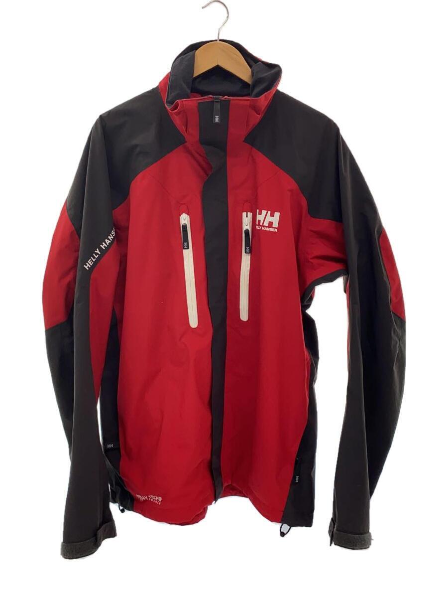 HELLY HANSEN◆マウンテンパーカ/XL/ポリエステル/RED_画像1