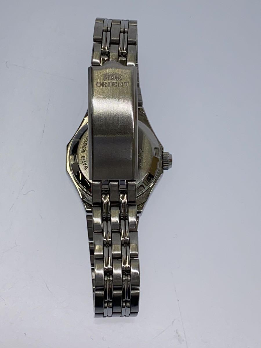 ORIENT* self-winding watch wristwatch / analogue / stainless steel /BLK/SLV/SS/NQ09-Q2