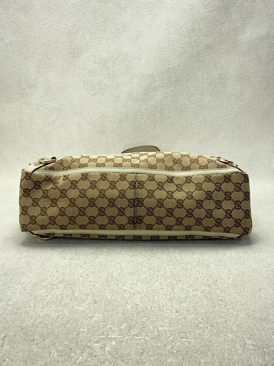 GUCCI◆トートバッグ_アビー/キャンバス/BRW_画像4