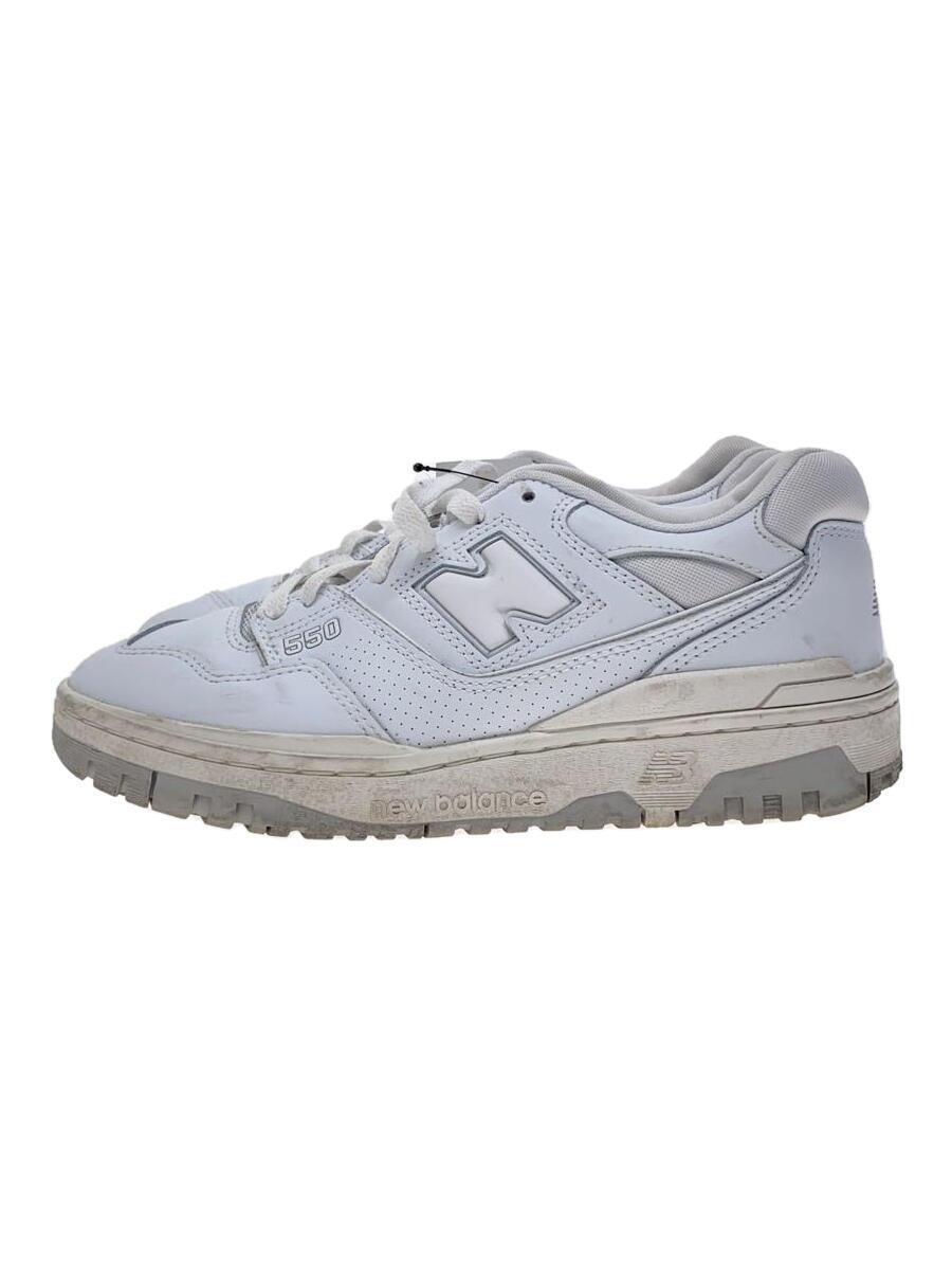 NEW BALANCE◆BB550/ホワイト/25cm/WHT/汚れ多数有_画像1