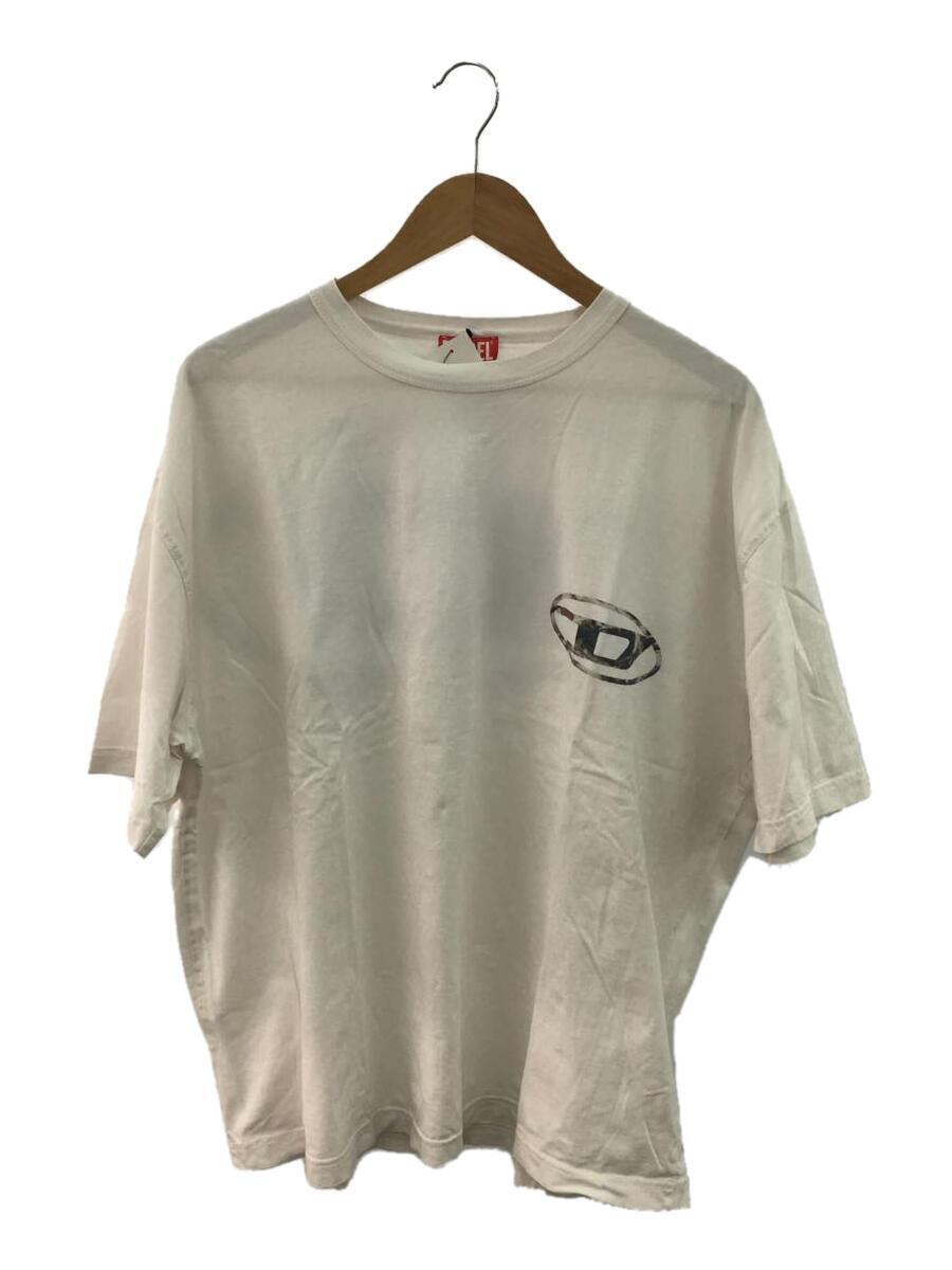 DIESEL◆Tシャツ/XL/コットン/WHT/A03589/T-WASH-L3//_画像1