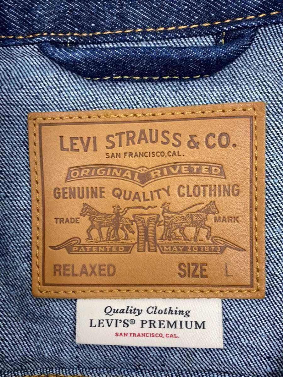 Levi’s◆Gジャン/L/コットン/IDG/無地/A3174-0002_画像3