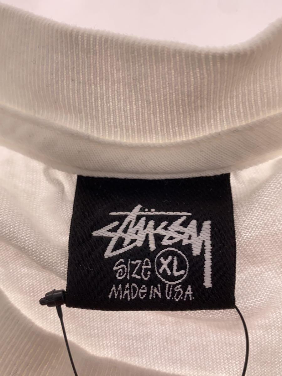 STUSSY◆Tシャツ/XL/コットン/WHT/Arachnid Pig. Dyed Tee/使用感有//_画像3