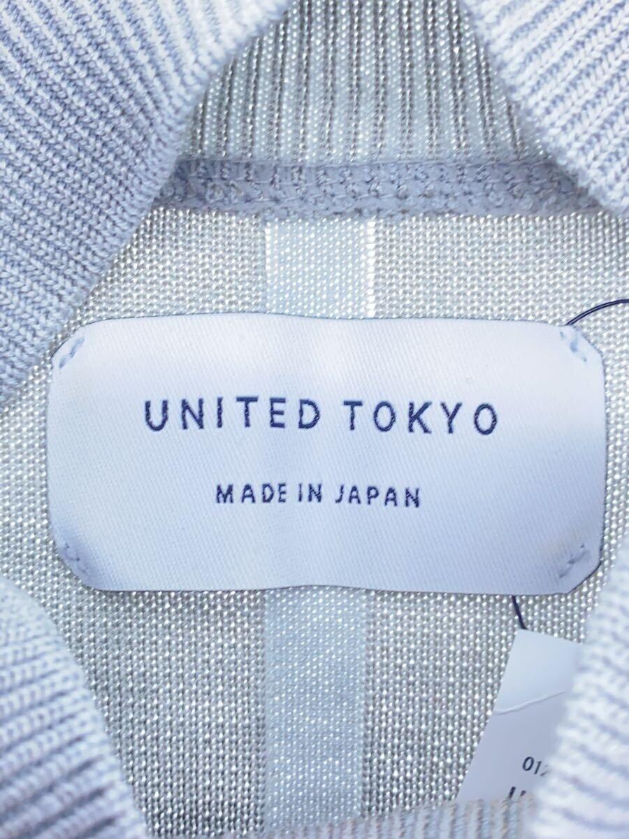 UNITED TOKYO◆セーター(薄手)/FREE/コットン/GRY/無地/142330003_画像3