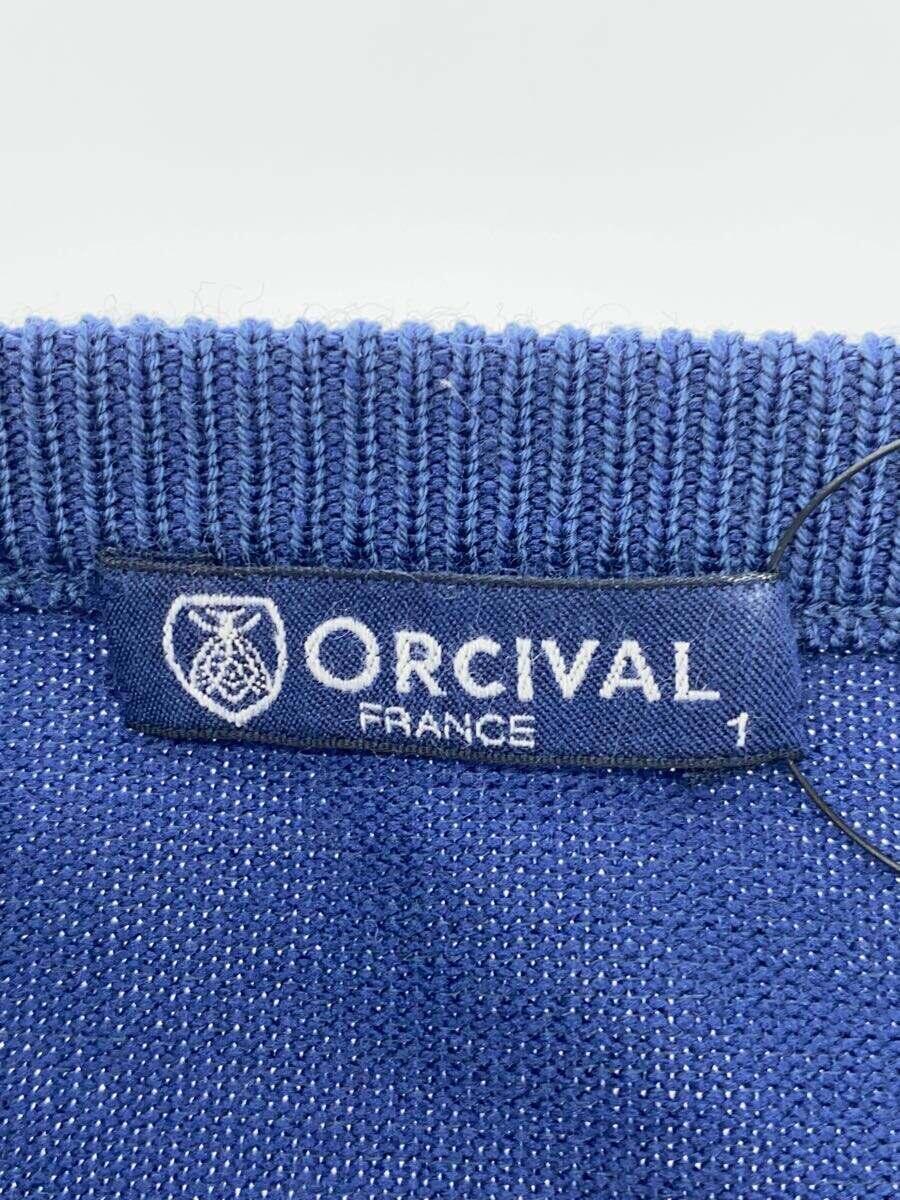 ORCIVAL◆セーター(薄手)/1/ウール/NVY/ボーダー/OR-D0009/クールネックプルオーバーニット_画像3