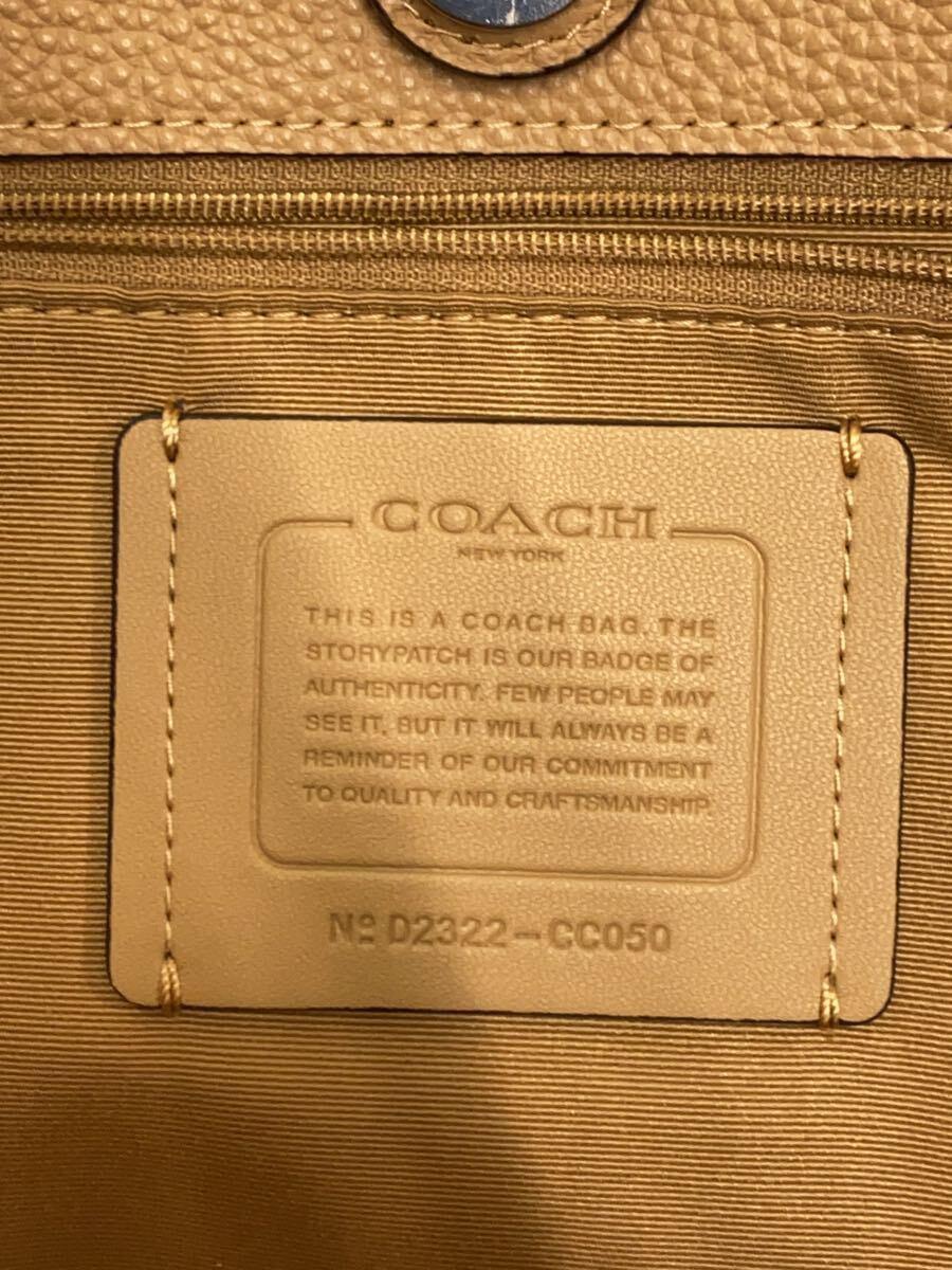 COACH◆ハンドバッグ/PVC/CML_画像5