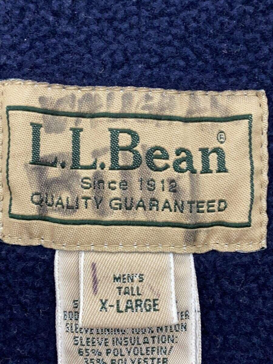 L.L.Bean◆ウォームアップジャケット/XL/ナイロン/NVY/90s_画像3
