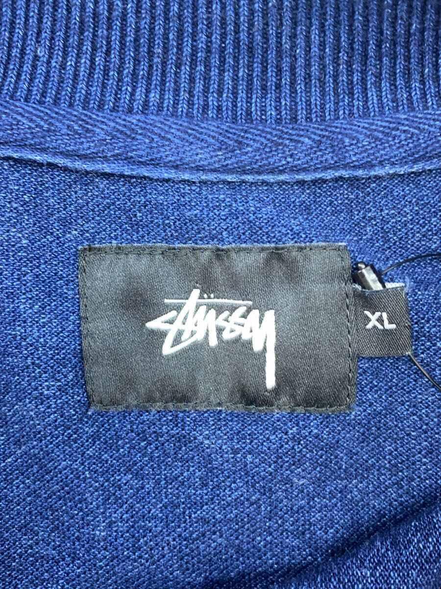 STUSSY◆BASIC STUFF/ポロシャツ/XL/コットン/NVY_画像3