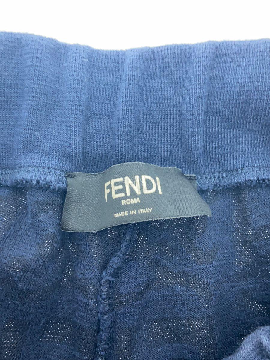 FENDI◆ショートパンツ/46/コットン/NVY/FB0689 A9RK_画像4