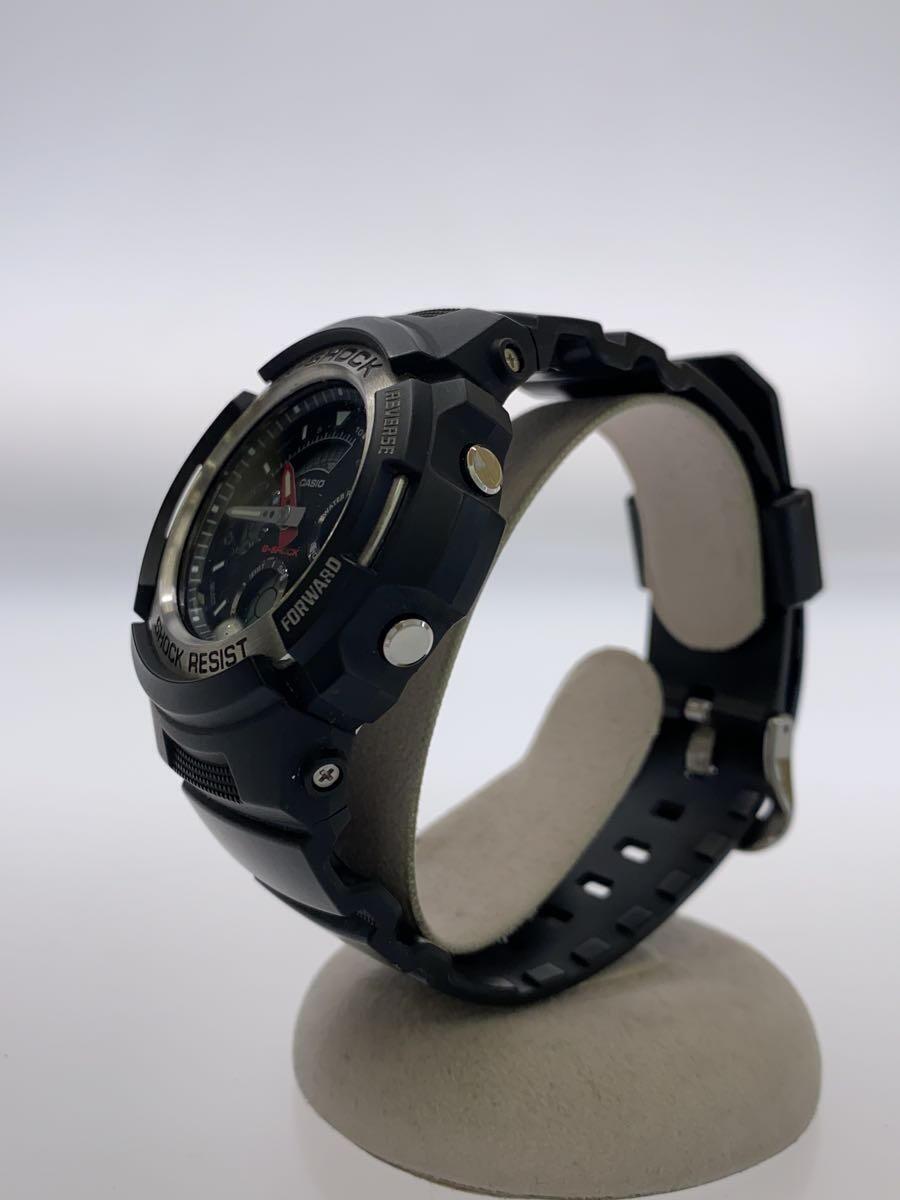 CASIO◆クォーツ腕時計・G-SHOCK/デジアナ/ブラック/AW-590BL-1AJF_画像2