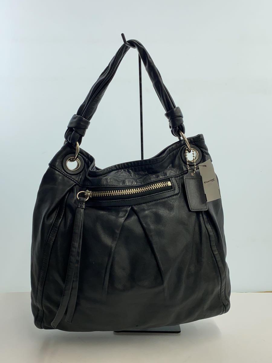 COACH◆2WAY/ショルダーバッグ/ハンドバッグ/レザー/BLK/F13411_画像3