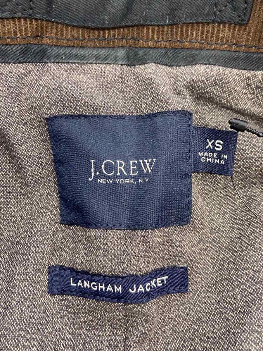 J.CREW◆テーラードジャケット/XS/ウール/BLK/無地/33619_画像3