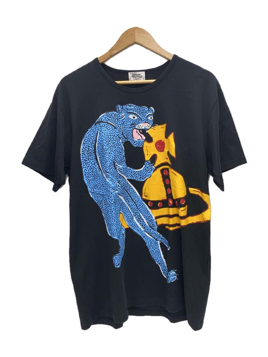 Vivienne Westwood MAN◆Tシャツ/48/コットン/BLK/7vw-lp-71774_画像1