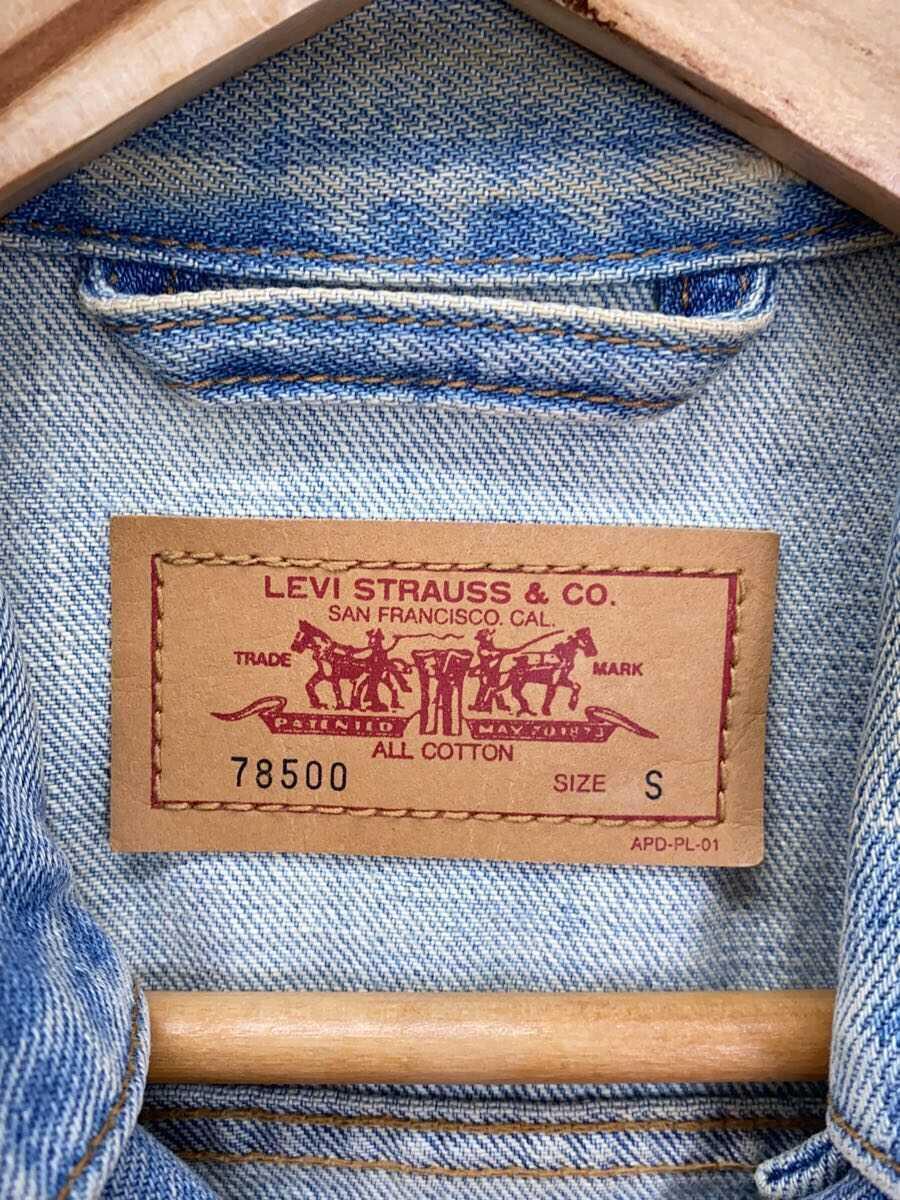 Levi’s◆ベスト/S/デニム/IDG/無地/78500_画像3