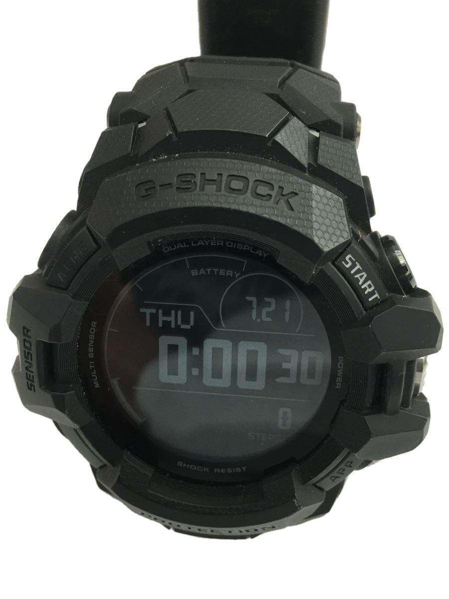CASIO◆G-SQUAD PRO/スマートウォッチ/ラバー/ブラック/GSW-H1000-1AJR/カシオ