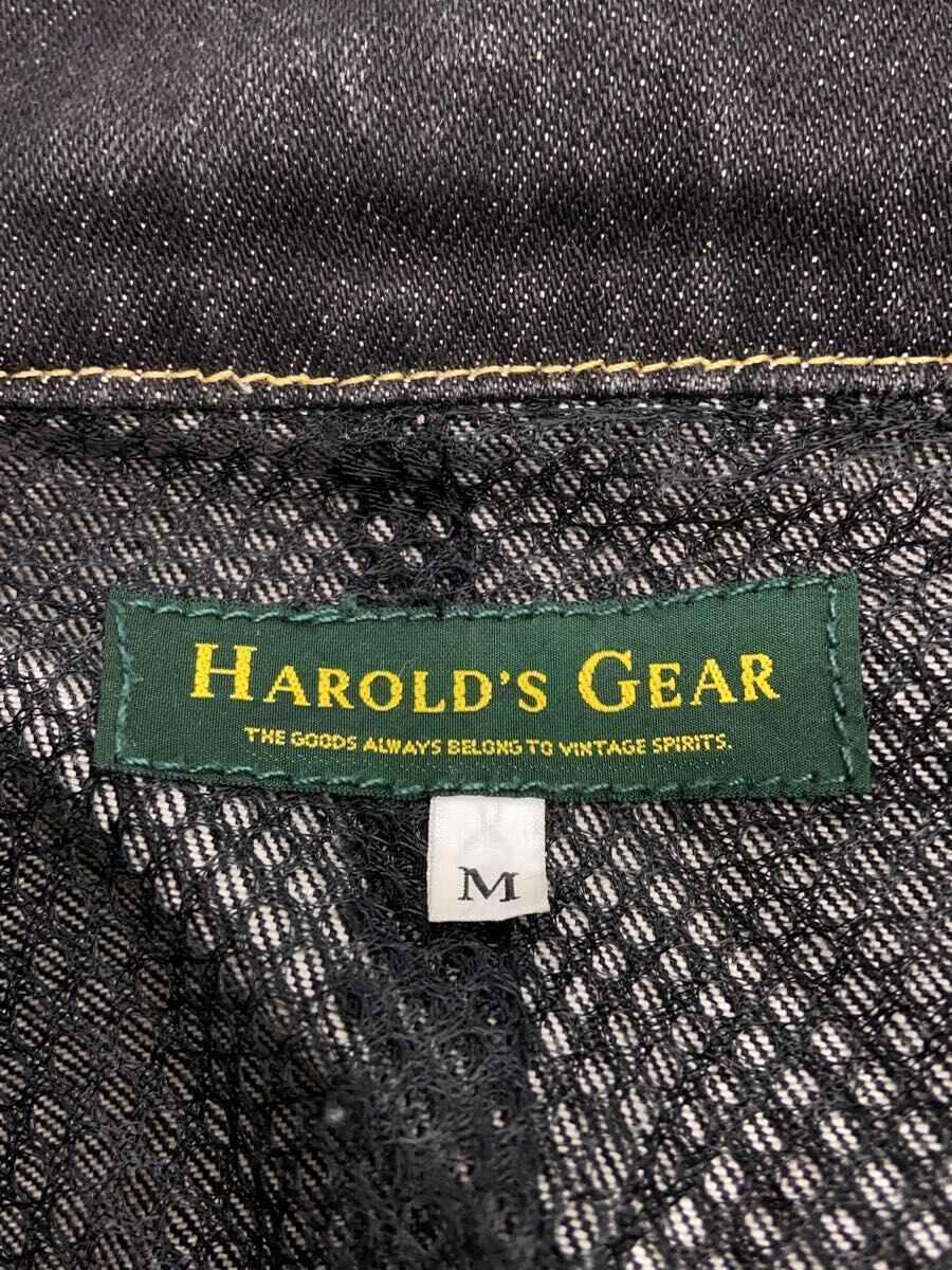 HAROLD‘S GEAR◆ジャケット/L/コットン/BLK/無地/032358-041_画像3