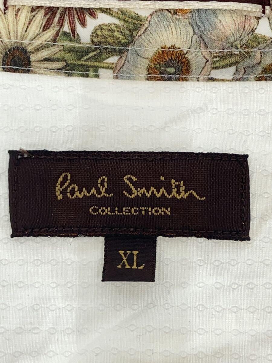 Paul Smith COLLECTION◆長袖シャツ/XL/コットン/WHT/104368_画像3