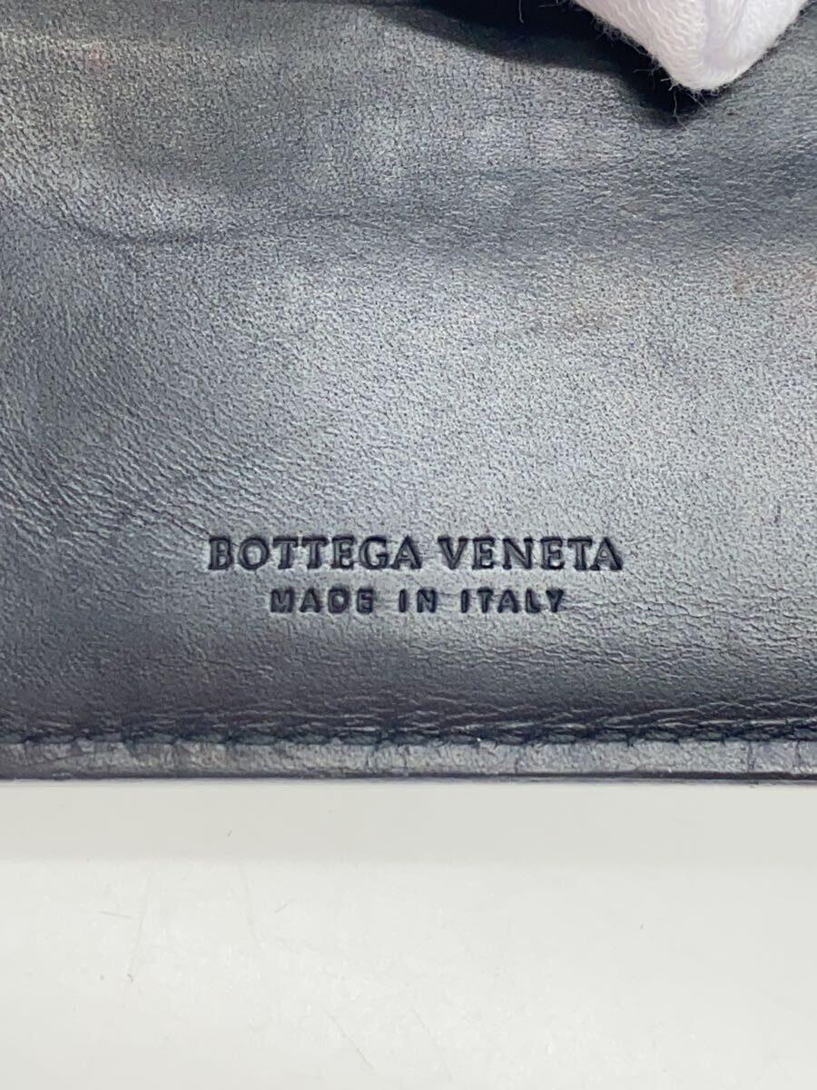 BOTTEGA VENETA◆イントレチャート/ウォレット/2つ折り財布/レザー/BLK/メンズ_画像3