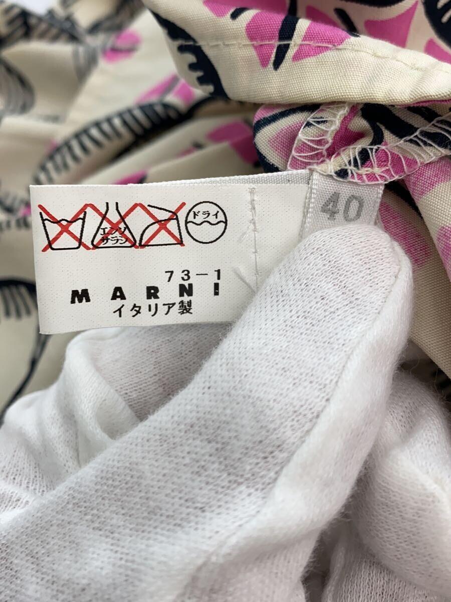 MARNI◆スカート/40/コットン/裏面中央部分に染み有_画像5