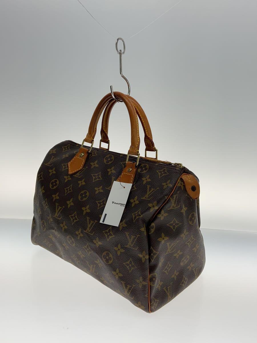 LOUIS VUITTON◆M41108/スピーディ30_モノグラム・キャンバス_BRW/PVC/BRW/ボストンバッグ/LV_画像2