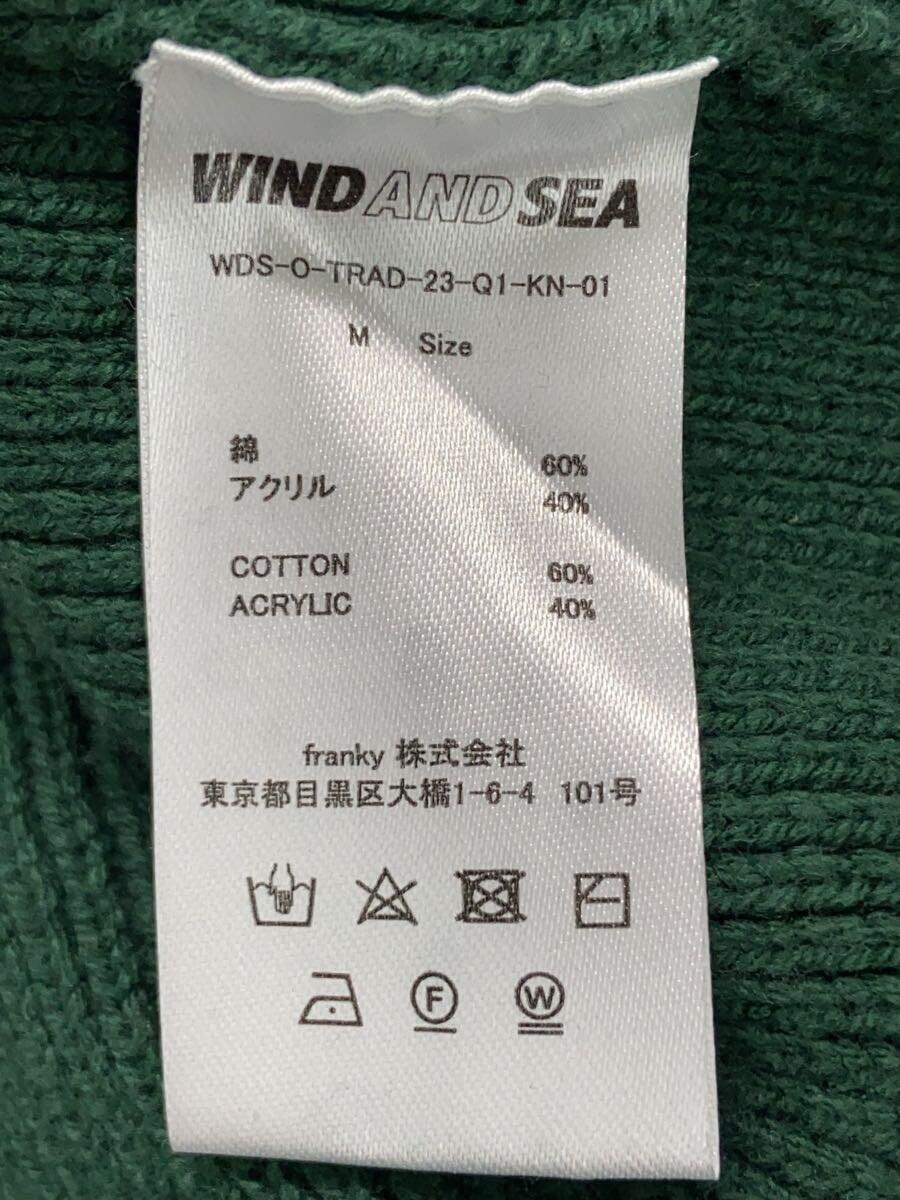 WIND AND SEA◆セーター(厚手)/M/コットン/GRN/KN-01_画像4