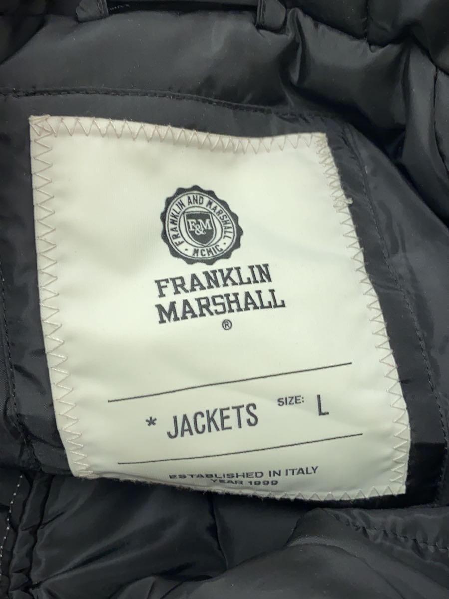 FRANKLIN&MARSHALL◆ジャケット/L/ポリエステル/ブラック/無地_画像3