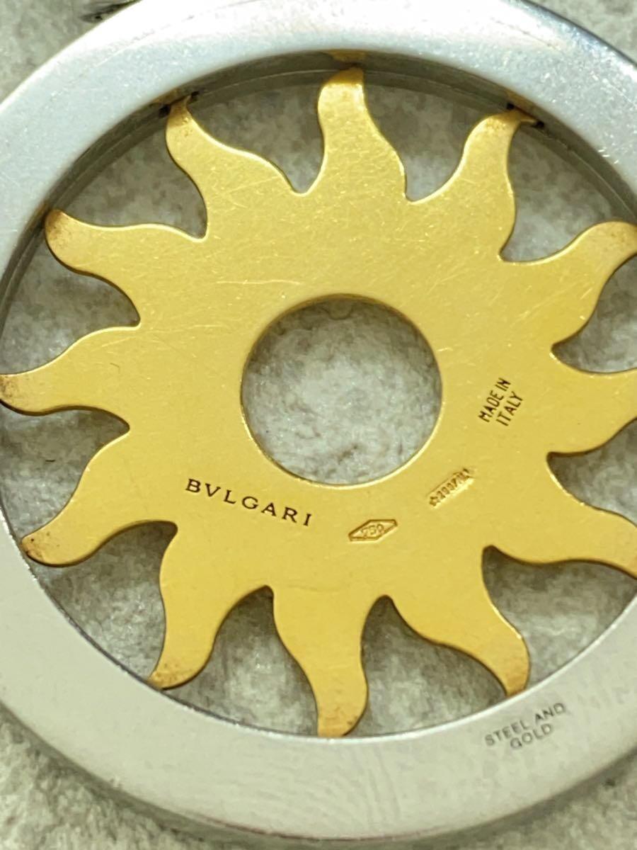 BVLGARI*750 stamp / ton do sun / sun motif / pendant top / silver / men's / Italy made 