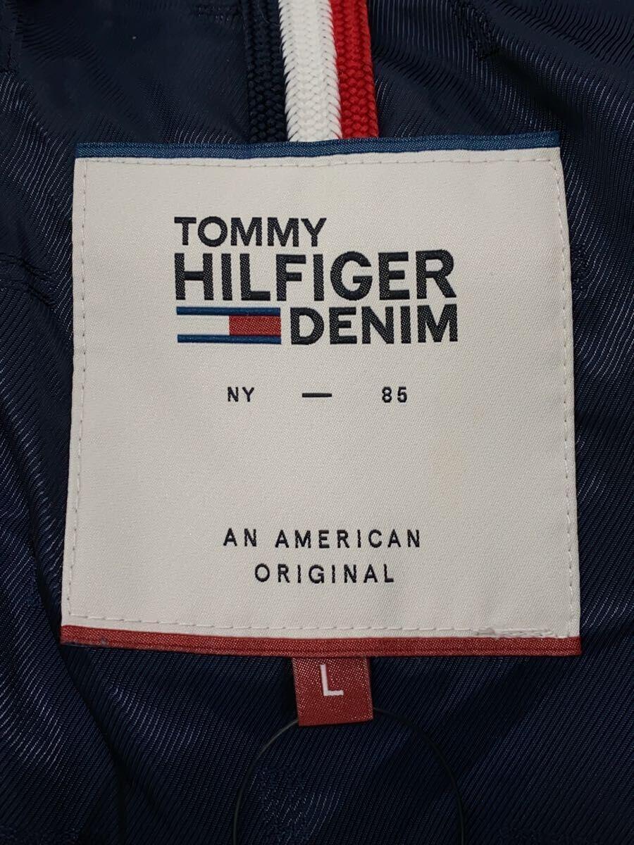 TOMMY HILFIGER◆コート/L/ポリエステル/ネイビー_画像3