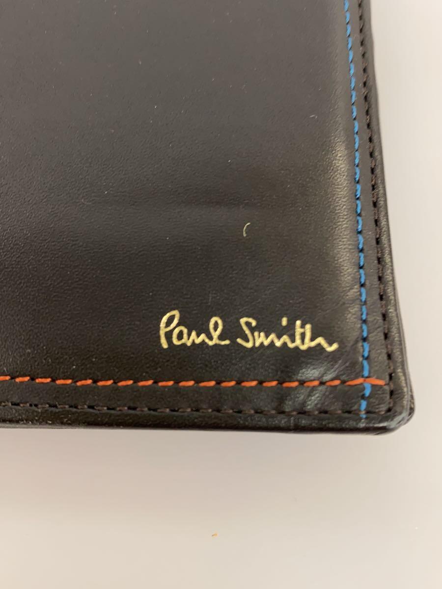 Paul Smith◆ポールスミス/2つ折り財布/レザー/ブラック_画像3