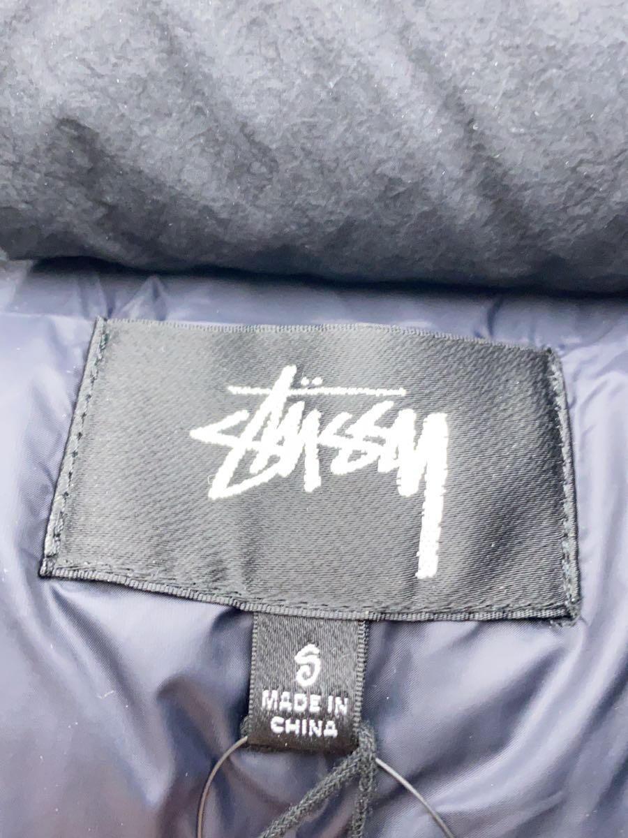 STUSSY◆Down Puffer Jacket/ダウンジャケット/S/ナイロン/BLK/115711_画像3