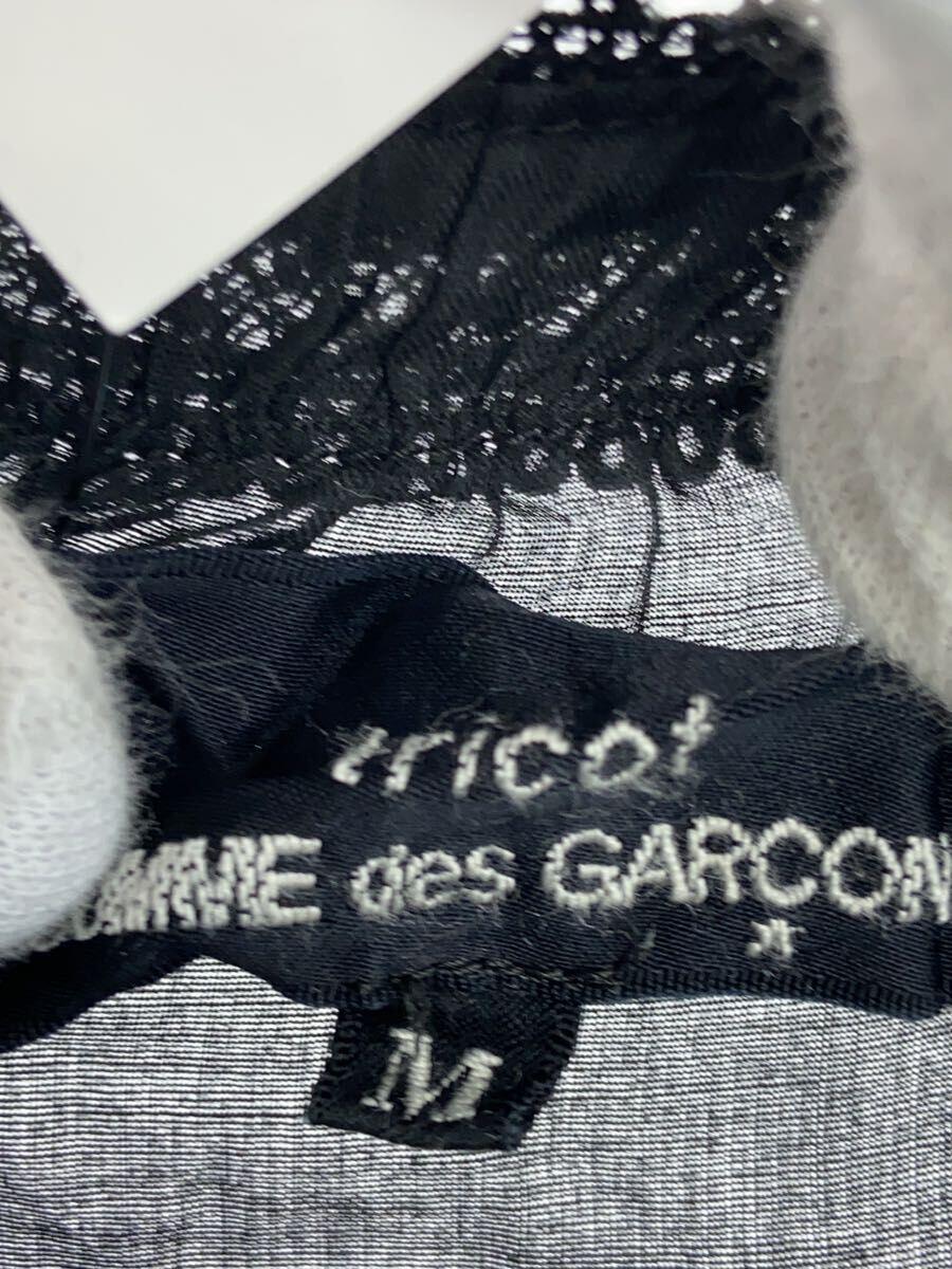 tricot COMME des GARCONS◆半袖ワンピース/M/コットン/BLK/無地/AD2014_画像3