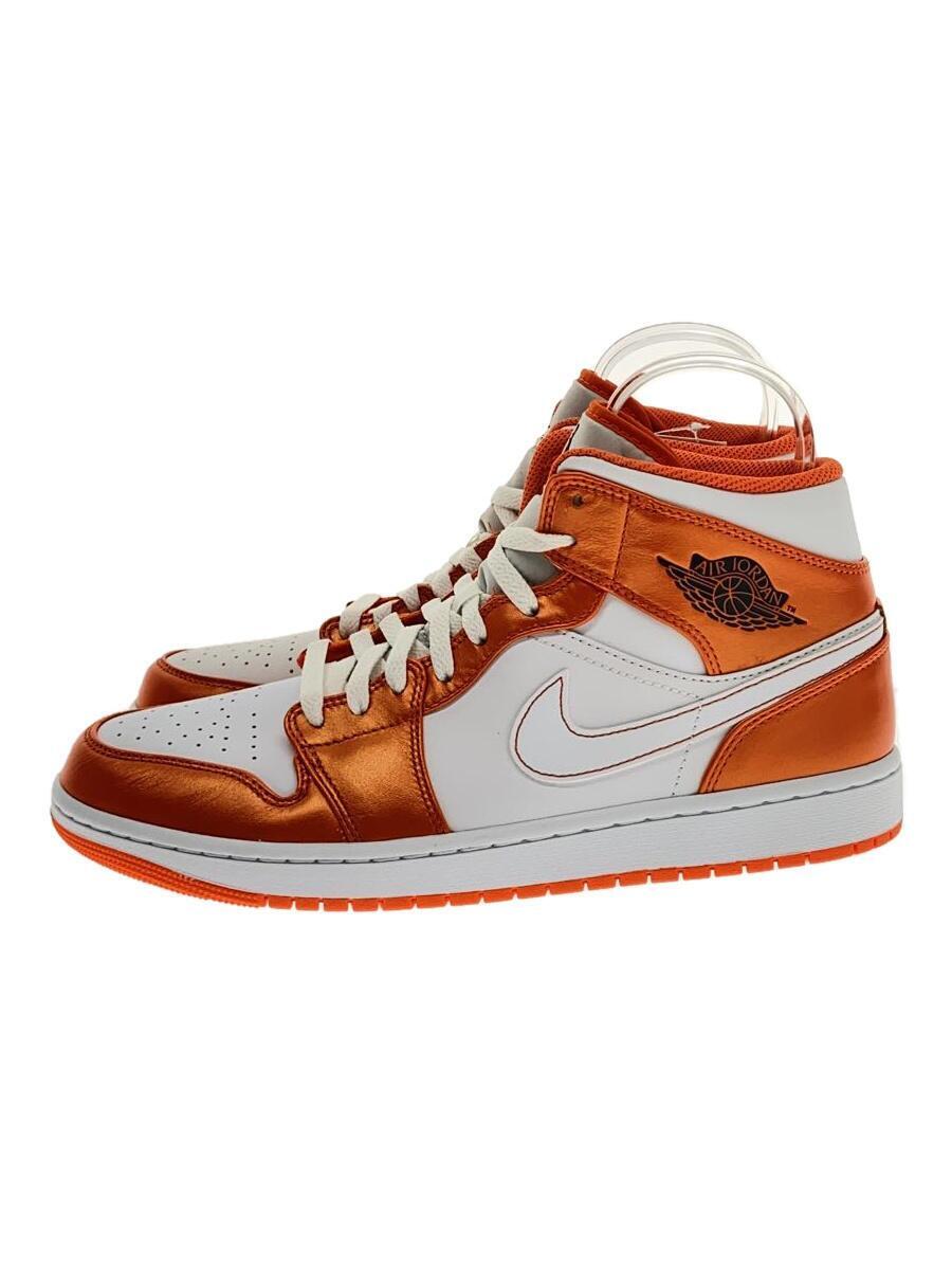 NIKE◆AIR JORDAN 1 MID SE_エアジョーダン 1 ミッド シーズナルエディション/28.5cm/OR_画像1