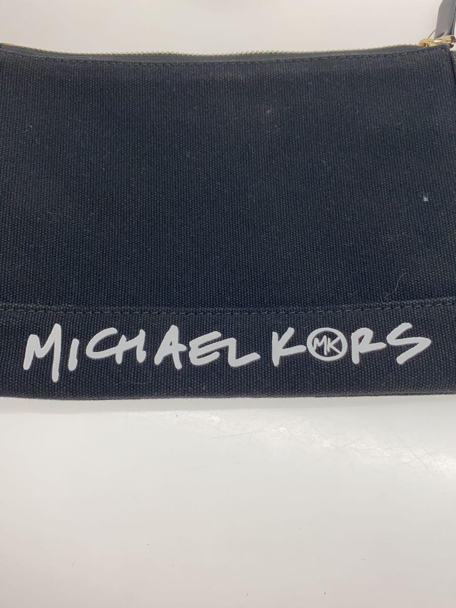 MICHAEL KORS◆キャンバスメッセンジャーミディアム/ショルダーバッグ/キャンバス/BLK/プリント/30S2G01M2C_画像5