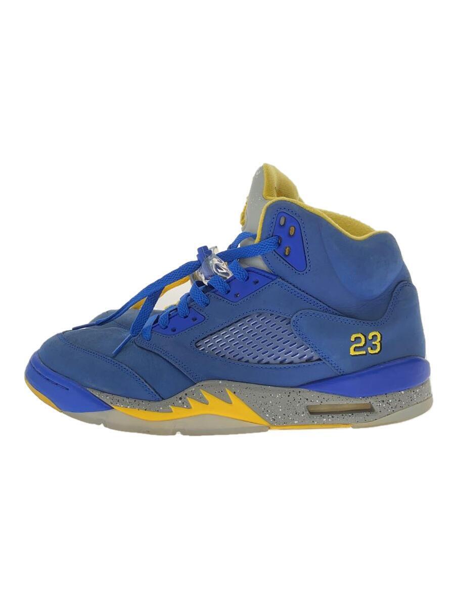 NIKE◆AIR JORDAN 5 LANEY JSP/エアジョーダン/ブルー/CD2720-400/28.5cm/BLU_画像1