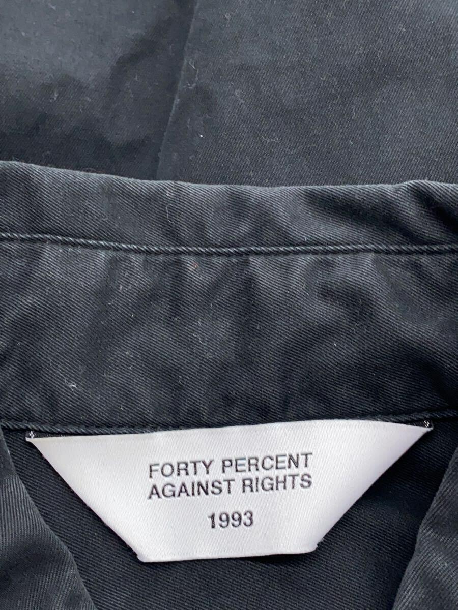 FORTY PERCENTS AGAINST RIGHTS◆長袖シャツ/S/コットン/BLK_画像3